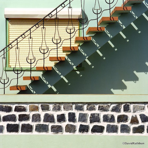 Stairway and Cyan House—Açôres