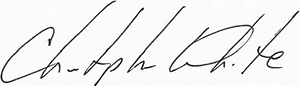 Christopher White signature
